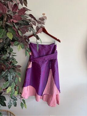 Maggie Walt Purple cotton Blend Skirt